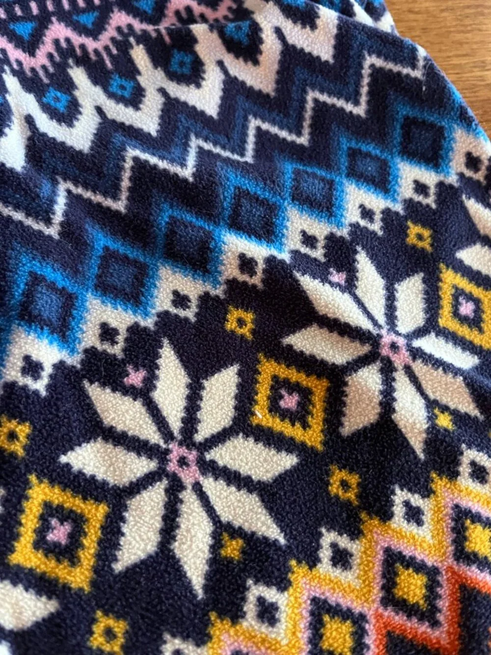 Old Navy fair isle fleece pajama pants M 8